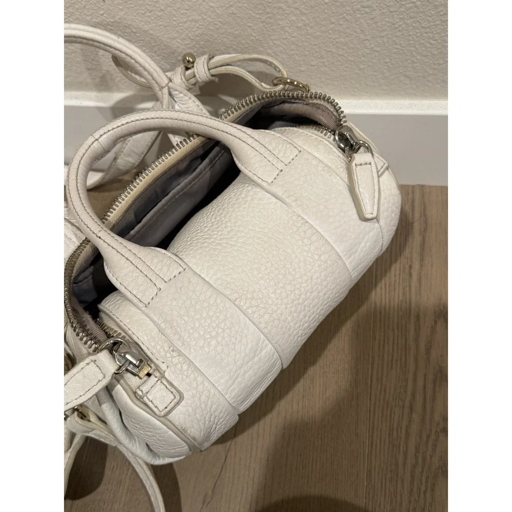 Alexander Wang White Grained Leather Rockie/Rocco Bag White